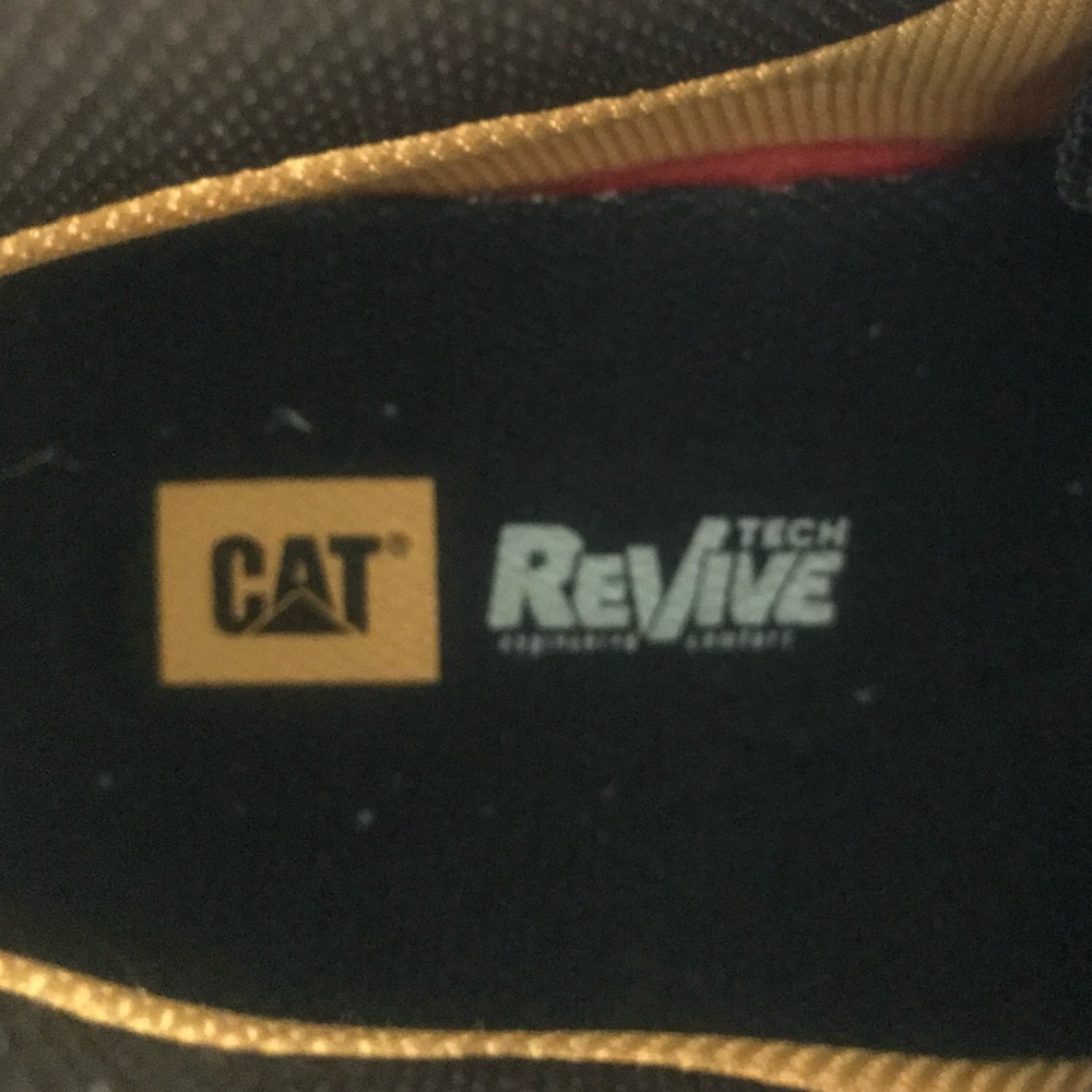 CAT Steel Toe Work Boots. Brown Leather. Size 12 Wide. - Picture 2 of 12